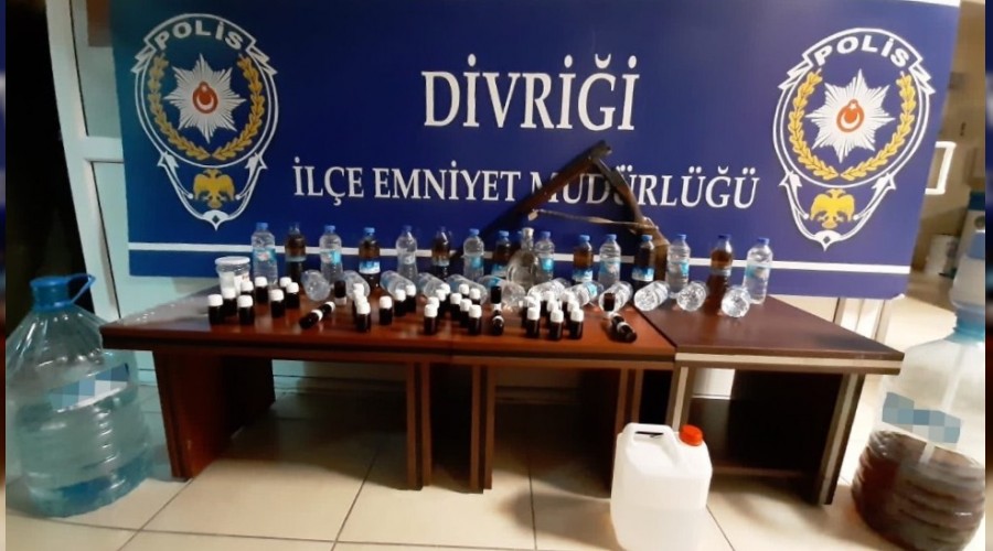 Sivas'ta sahte içki operasyonu