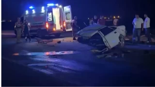 Siverek'te otomobil tra arpt: 1 l, 1 yaral