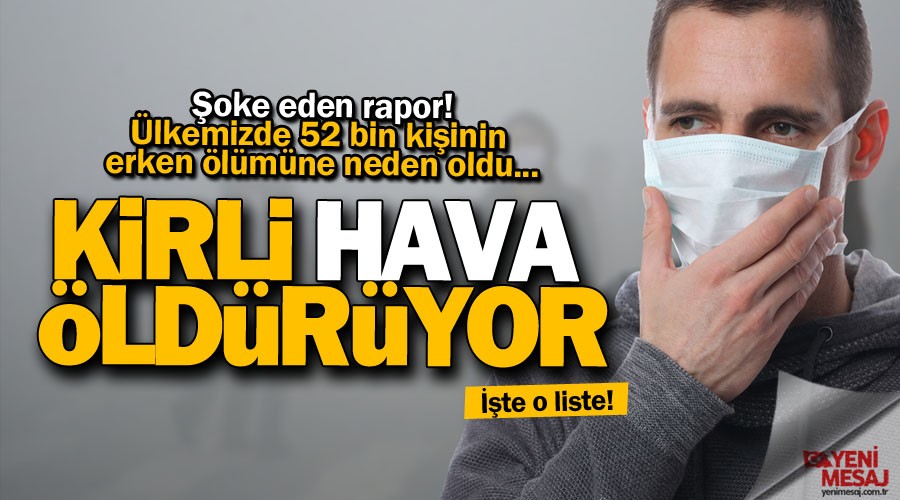 Şok rapor! Kirli hava öldürüyor
