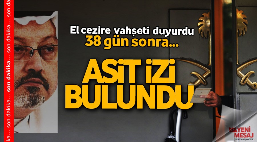 Son dakika... Asit izi bulundu
