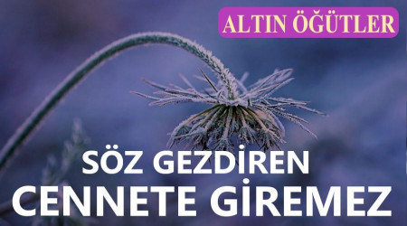Sz gezdiren, Cennete giremez