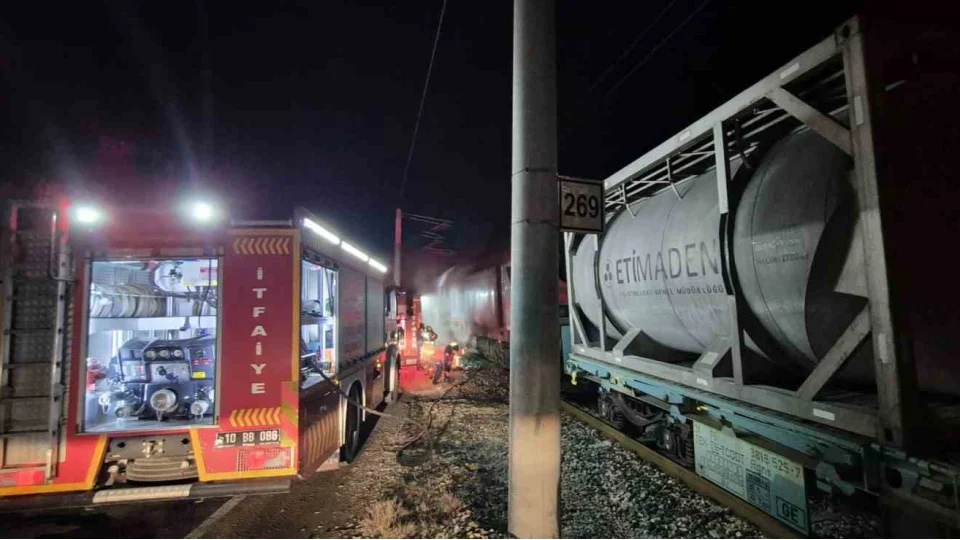 Susurluk'ta y�k treninde yang�n pani�i