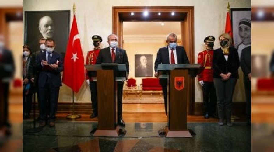 TBMM Başkanı Şentop, Arnavut mevkidaşıyla görüştü