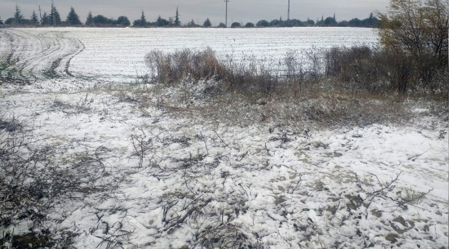 Tekirdağ'ın yüksek kesimleri beyaza büründü