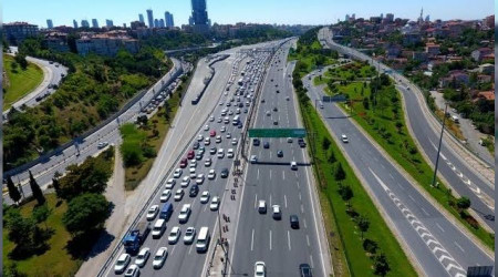 TEM otoyolunda havadan ceza yağdı