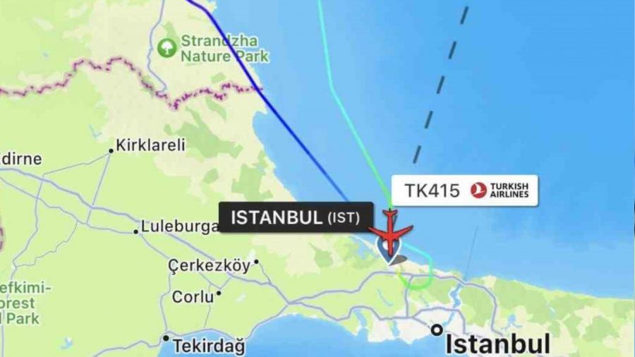 THY u�a�� ani irtifa kayb� sonucu �stanbul'a geri d�nd�