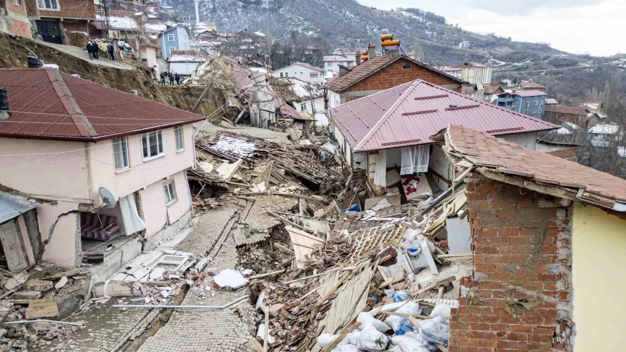 Tokat'ta heyelan