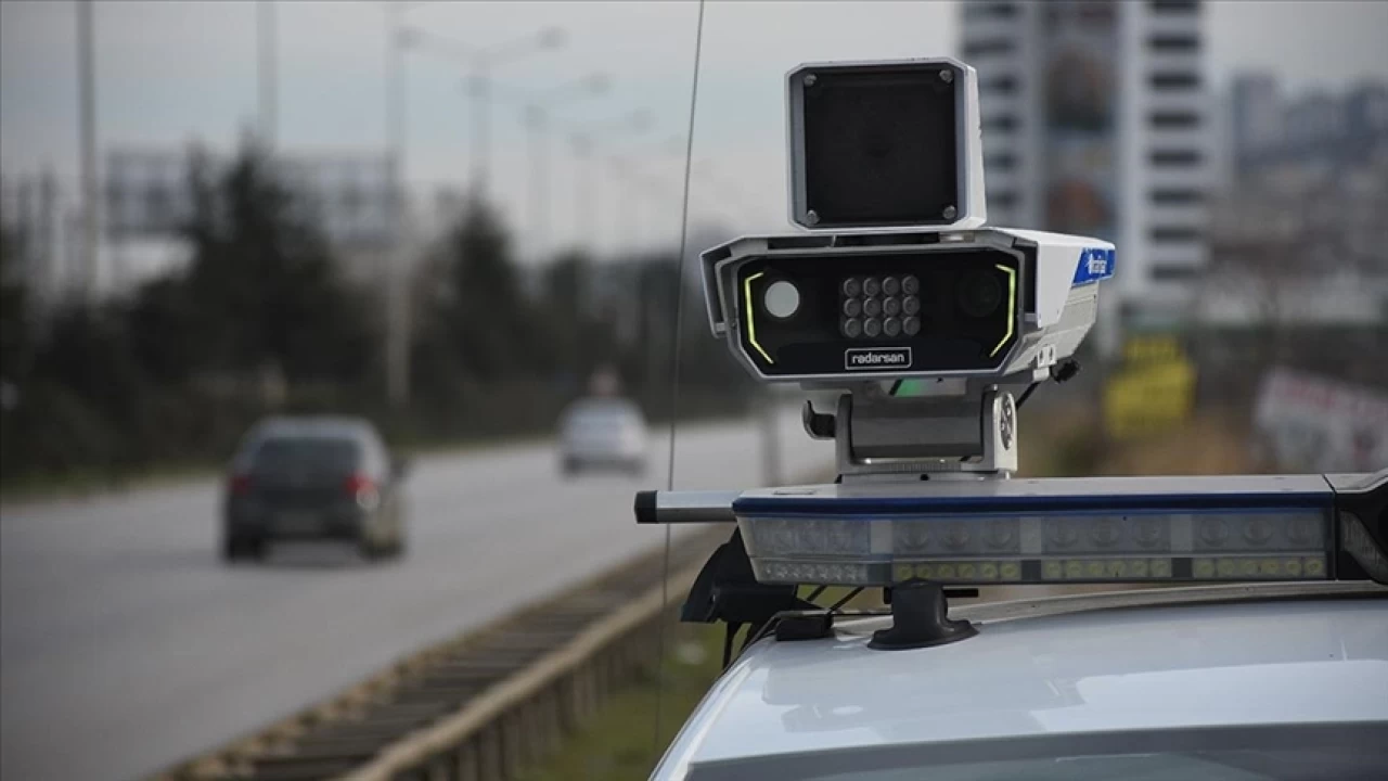 Trafikte radar uygulamas gvenli srn sessiz denetisi