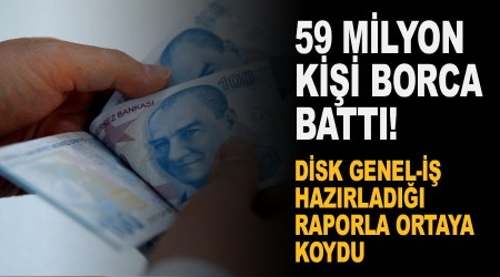 Trkiye'de 59 milyon kii borca batt