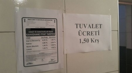 Tuvalete yüzde 50 zam
