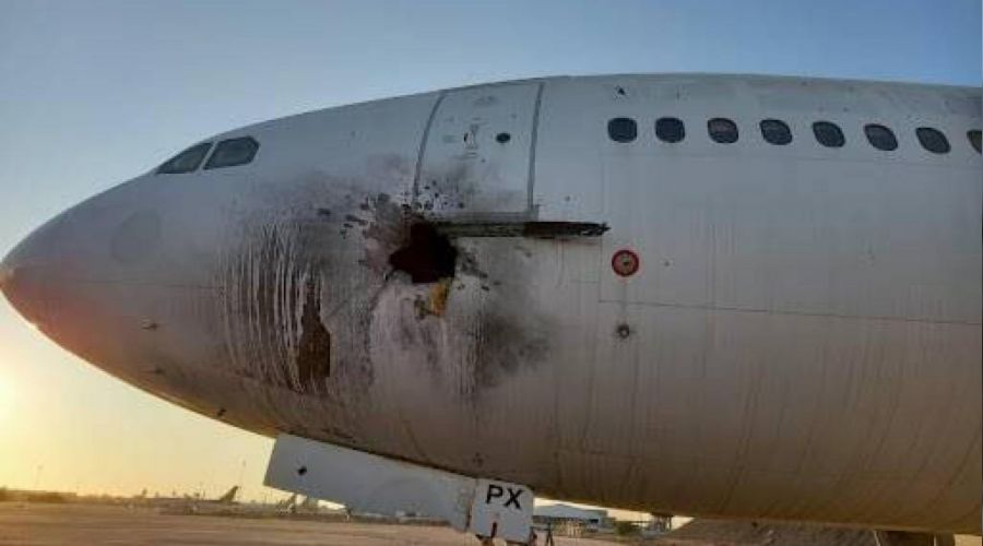 Uluslararas� Ba�dat Havaliman�'na f�zeli sald�r�