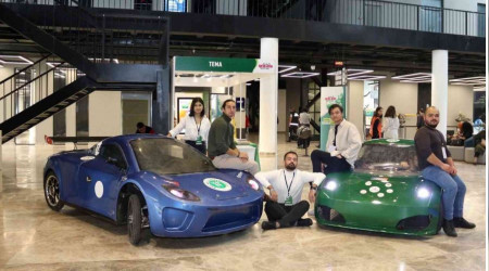 Üniversite öğrencilerinin geliştirdiği otomobiller festivalde ilgi odağı oldu