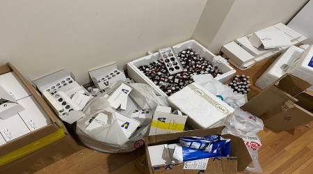 Üsküdar'da milyonluk sahte vitamin ürünleri ele geçirildi