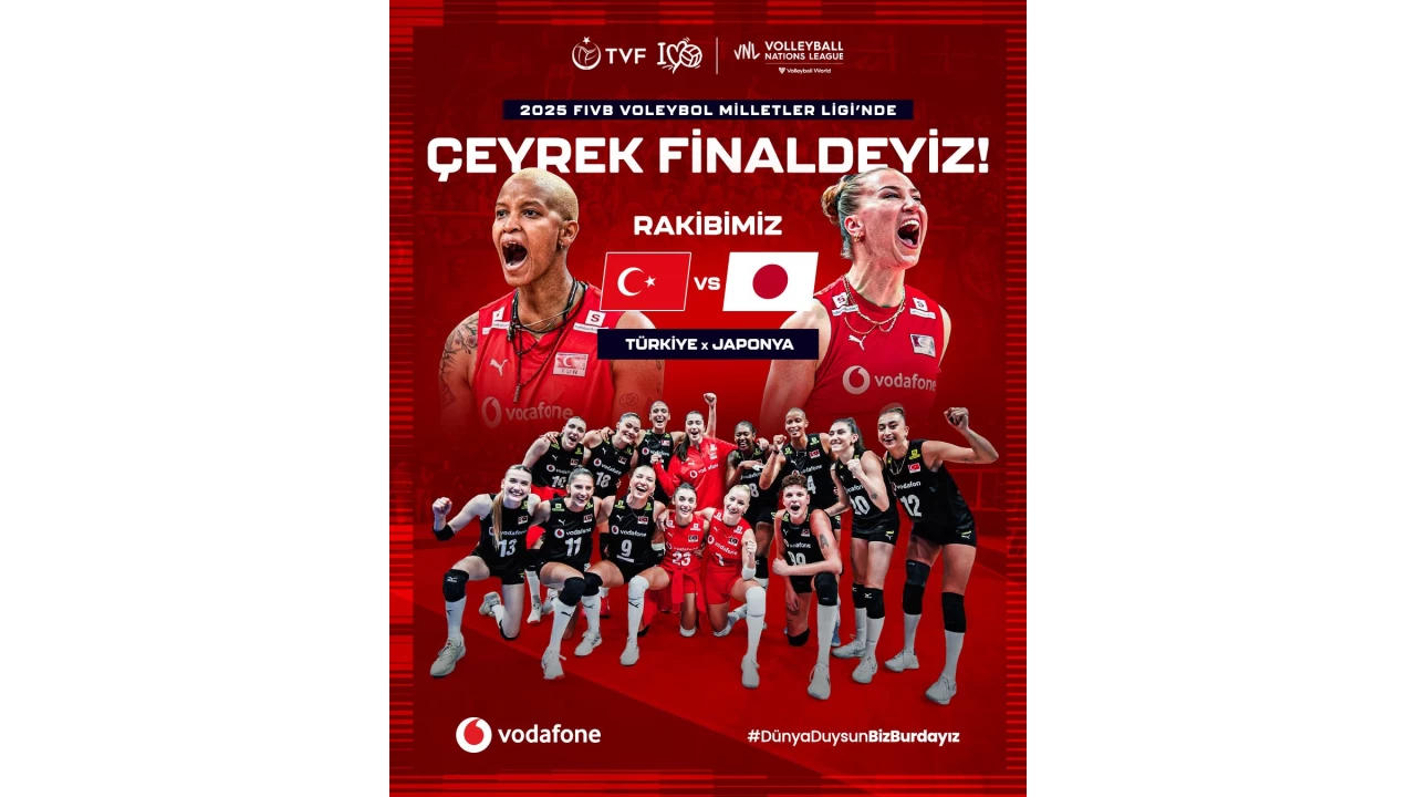 A Milli Kadın Voleybol Takımı, Milletler Ligi çeyrek finalinde Japonya ile eşleşti