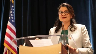 ABD Kongre üyesi Tlaib'den ABD'ye, "İsrail'in Gazze'deki katliamlarına suç ortağı olmama" çağrısı