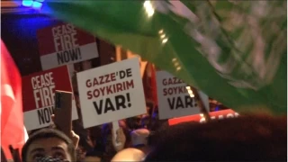 ABD Konsolosluu nnde srail protestosu