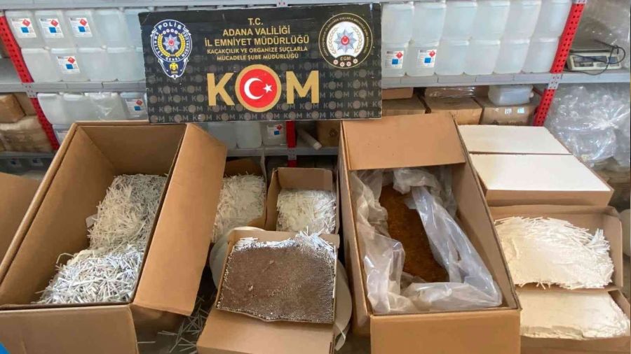 Adana'da 21 milyon kaçak makaron ele geçirildi