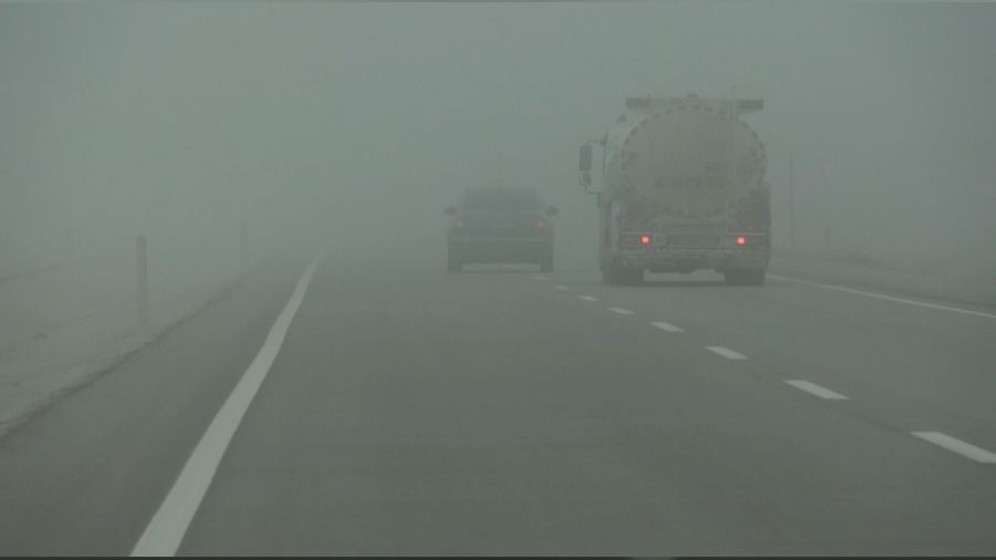 Aksaray’da yoğun sis etkili oldu