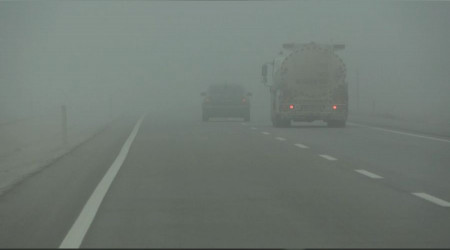 Aksaray’da yoğun sis etkili oldu