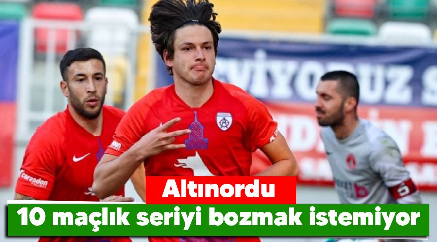 Alt�nordu 10 ma�l�k seriyi bozmak istemiyor