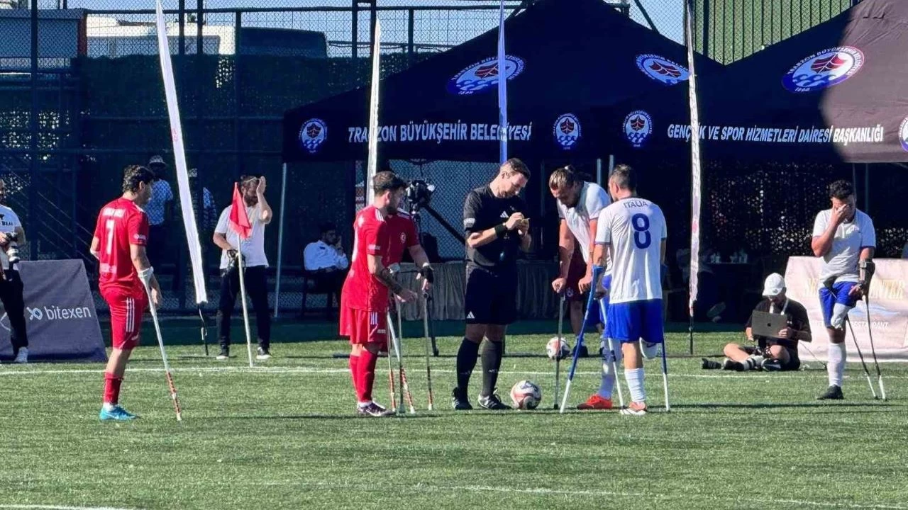 Ampute Futbol Milli Takm, talya'y 5-0 malup etti