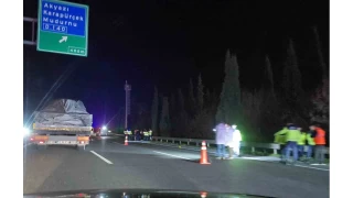 Anadolu Otoyolu'nda feci kaza: Otomobilin çarptığı yaya hayatını kaybetti