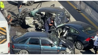 Ankara'da zincirleme trafik kazas: 4 yaral