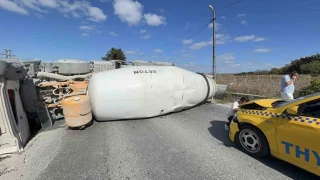 Arnavutköy'de beton mikseri dehşeti