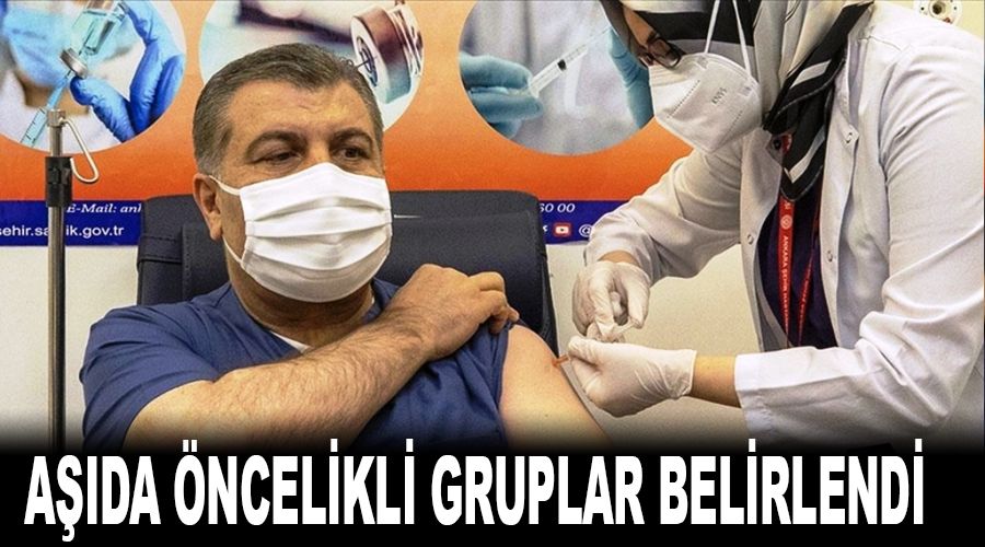 Aşıda öncelikli gruplar belirlendi