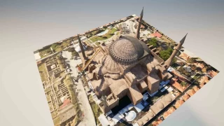 Ayasofya'nın ana kubbesinde tarihi restorasyon