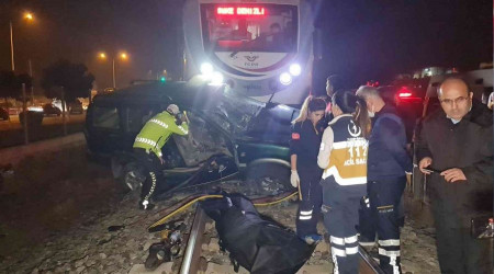 Aydn'da hemzemin geitte tren cipe arpt
