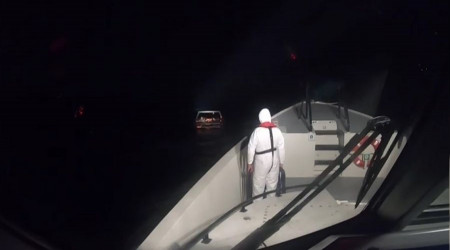 Ayvalık'tan Midilli Adasına giderken yakalandılar