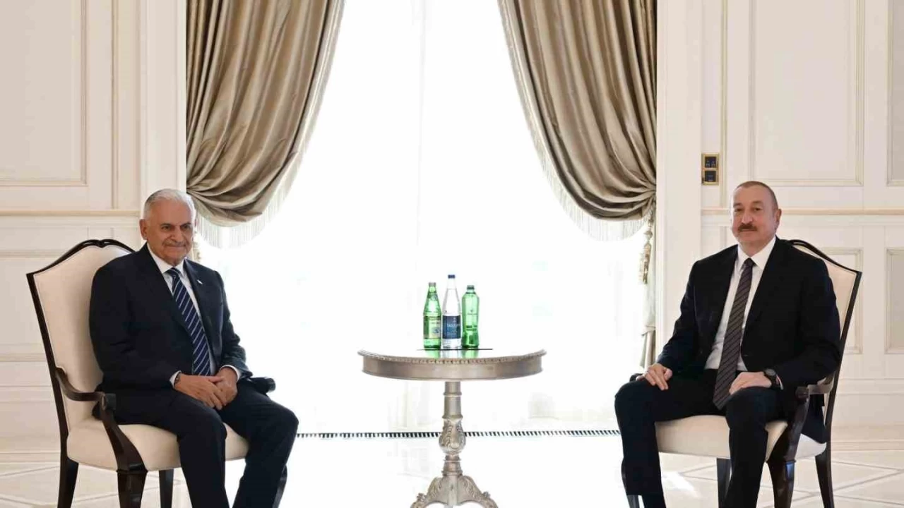 Azerbaycan lideri Aliyev, Binali Yldrm' kabul etti
