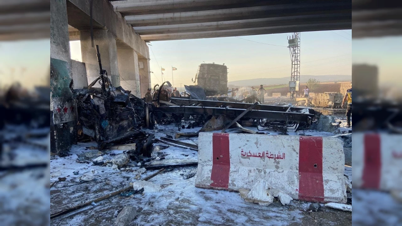 Azez'de bomba yüklü araç patladı: 9 ölü, 13 yaralı