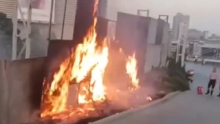Başakşehir'de Mall of İstanbul AVM'nin otoparkında korkutan yangın