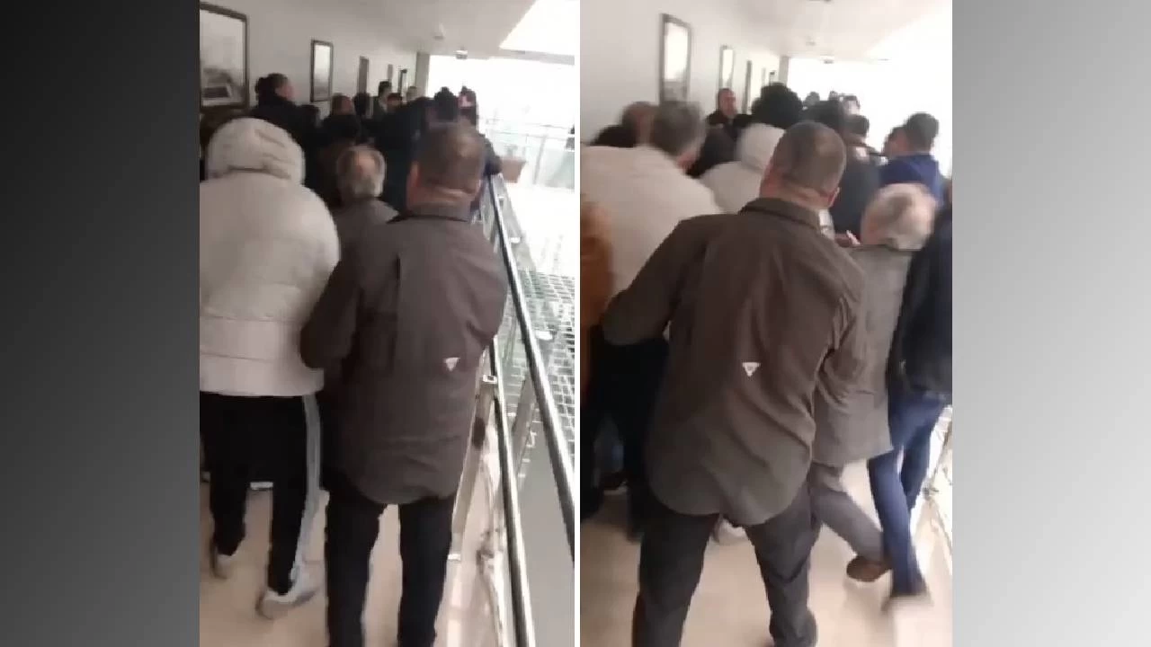 Belediye binasında dehşet saçtılar