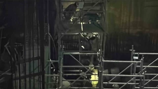 Beyoğlu'nda metro inşaatında iskele çöktü