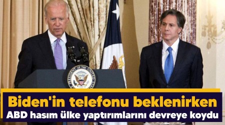 Biden'in telefonu beklenirken, ABD hasım ülke yaptırımlarını devreye koydu