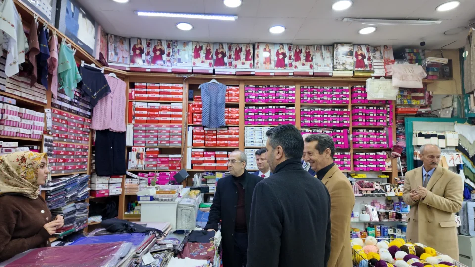 BTP heyeti Van�da esnafla bulu�tu