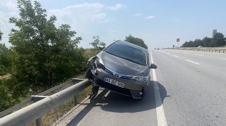 Bursa karayolunda ilginç kaza