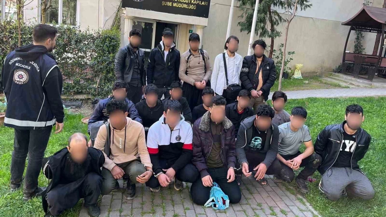 Bursa'da potansiyel ��pheli 19 yabanc� �ah�s yakaland�