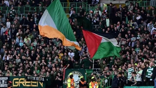 Celtic taraftarlar srail'i protesto etti