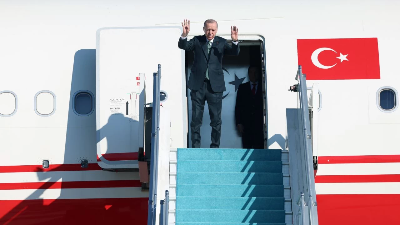 Cumhurbakan Erdoan, Azerbaycan'a gitti