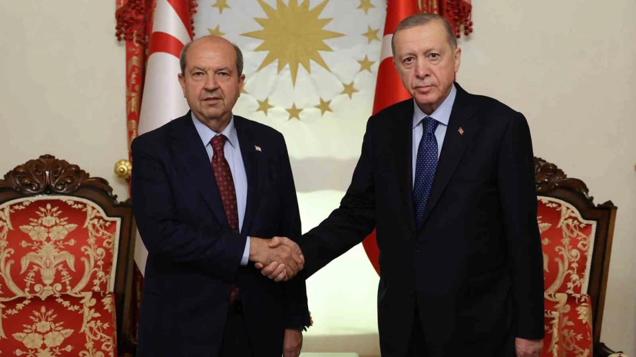 Cumhurba�kan� Erdo�an, KKTC Cumhurba�kan� Tatar ile g�r��t�