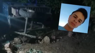 Devrilen traktrn srcs hayatn kaybetti