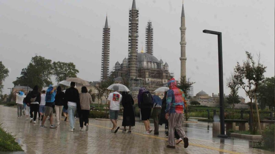 Edirne'de sağanak yağış