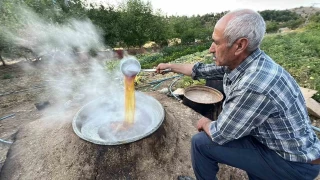 Ekinz'nde ba bozumu sonras pekmez tela