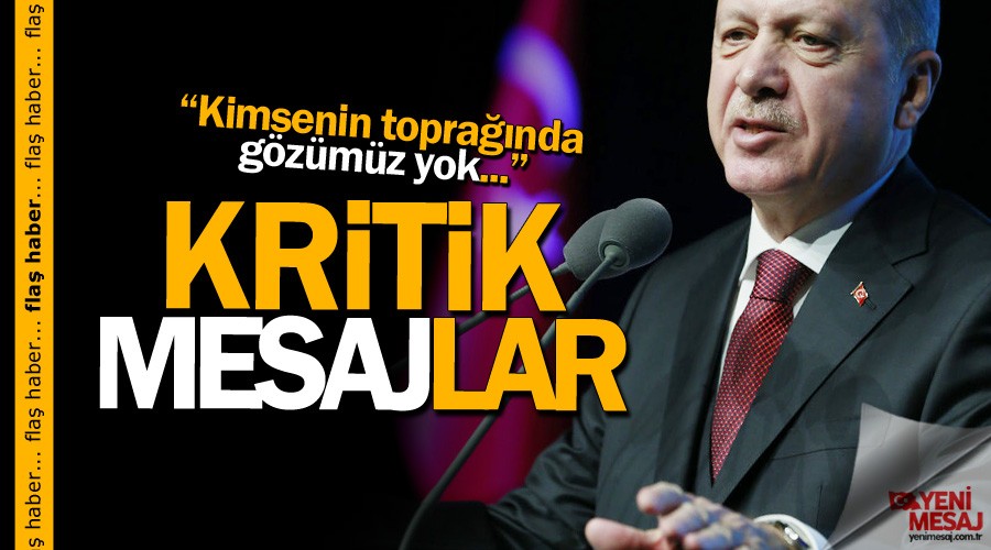 Erdo�an'dan kritik Suriye mesaj�