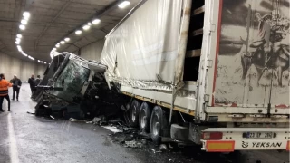 Erkenek Tneli'nde feci kaza: 1 ar yaral