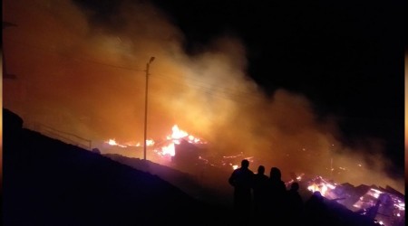 Erzurum’da yangın felaketi